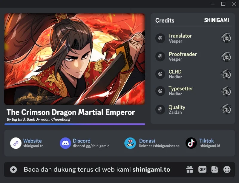 Baca The Crimson Dragon Martial Emperor Ch 22 Bahasa Indonesia - Spoiler Halaman 1 Baca The Crimson Dragon Martial Emperor Ch 22 Bahasa Indonesia - Spoiler Halaman 1