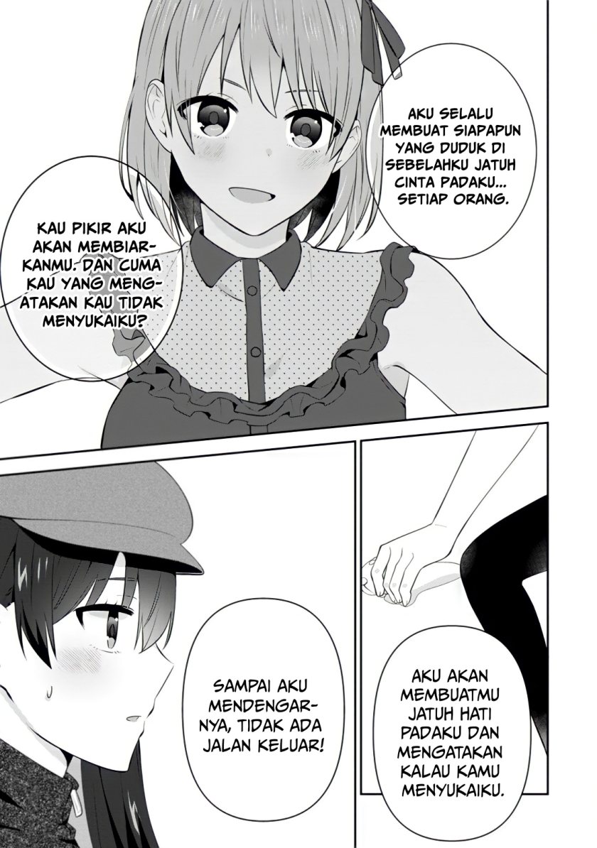 The Cute Girl Sitting Next to Me Is Trying to Make Me Fall in Love With Her as a Way to Ridicule Me, but the Tables Were Turned on Her Before She Knew It Chapter 20 Gambar 20
