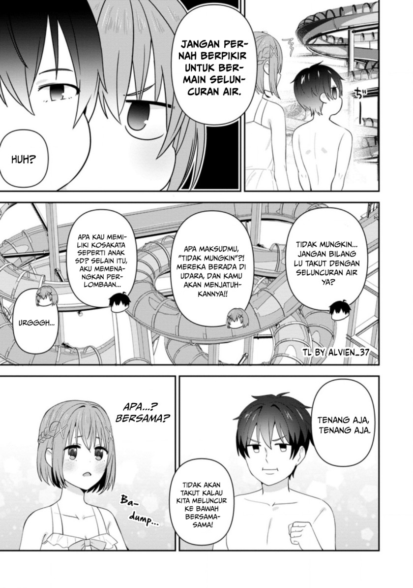 The Cute Girl Sitting Next to Me Is Trying to Make Me Fall in Love With Her as a Way to Ridicule Me, but the Tables Were Turned on Her Before She Knew It Chapter 23 Gambar 12