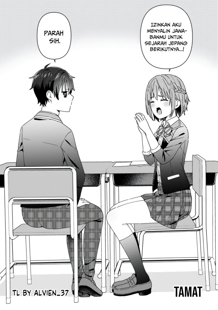 The Cute Girl Sitting Next to Me Is Trying to Make Me Fall in Love With Her as a Way to Ridicule Me, but the Tables Were Turned on Her Before She Knew It Chapter 25 Gambar 31