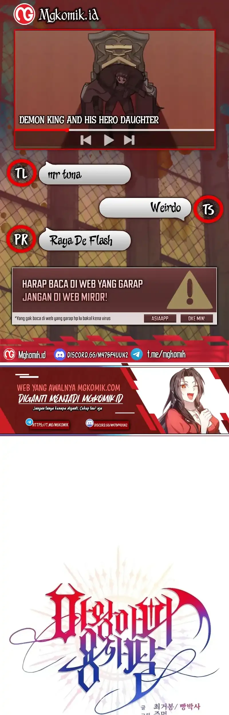 Komik The Demon King Dad and his Hero Daughter Chapter 2 gambar 1