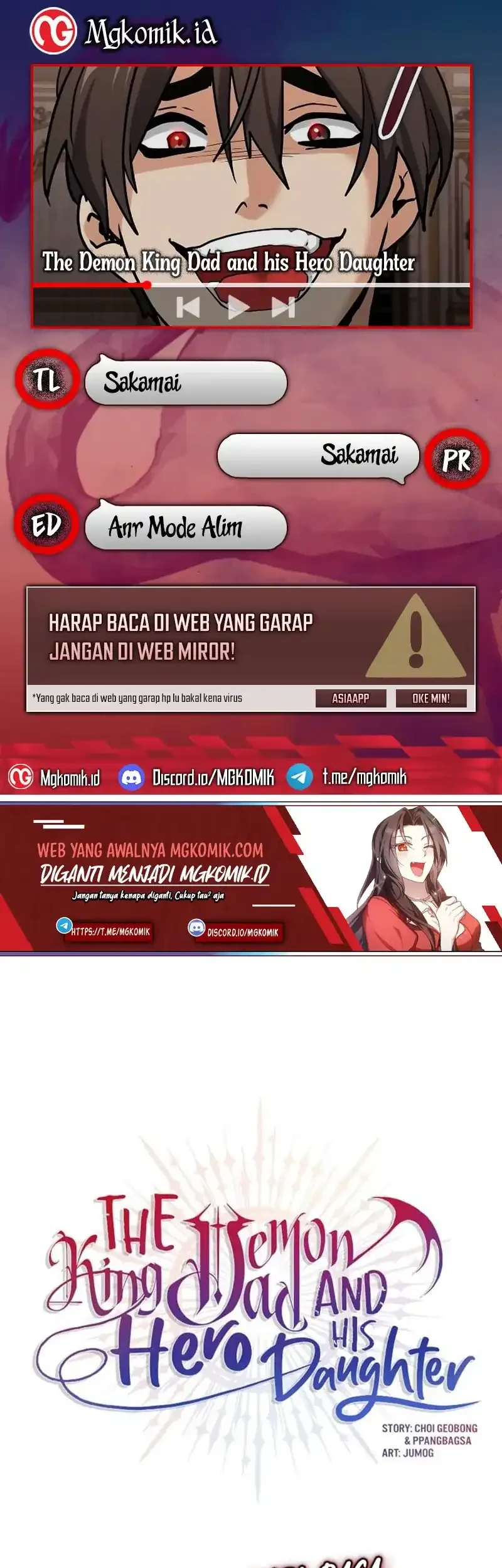 Komik The Demon King Dad and his Hero Daughter Chapter 20 gambar 1