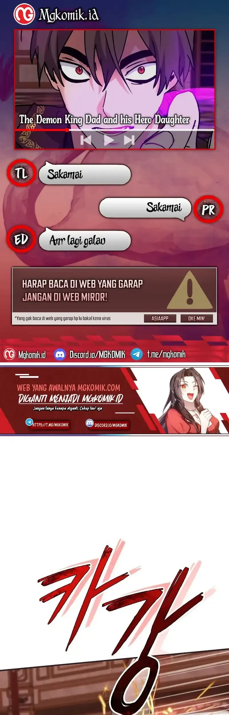 Komik The Demon King Dad and his Hero Daughter Chapter 21 gambar 1