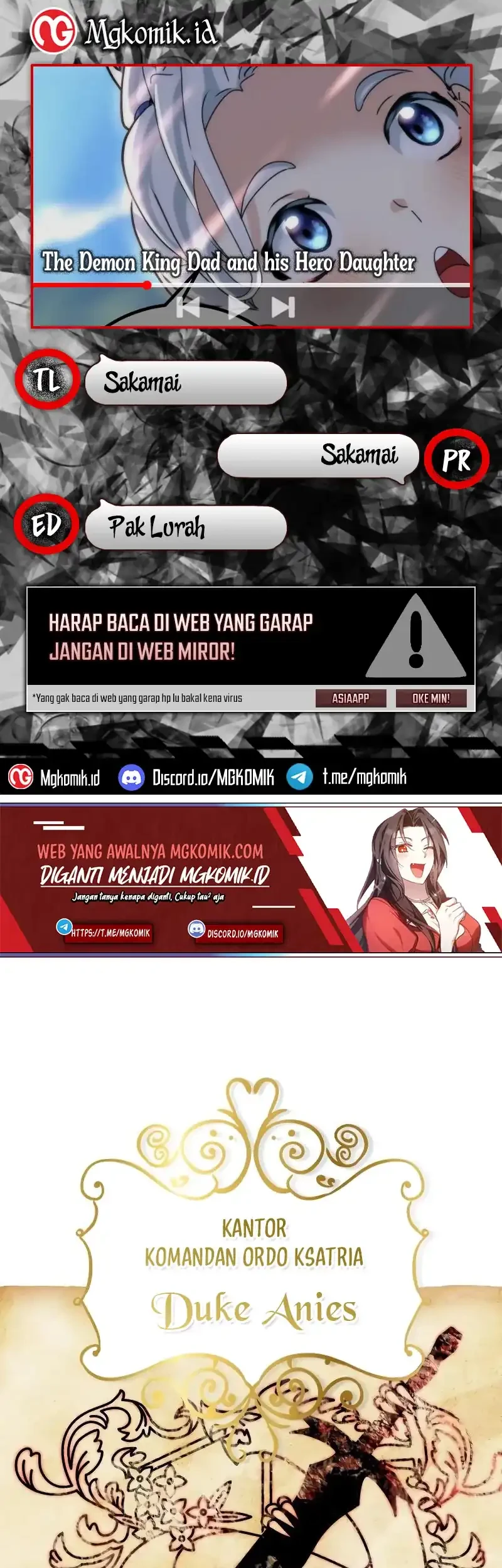 Komik The Demon King Dad and his Hero Daughter Chapter 29 gambar 1