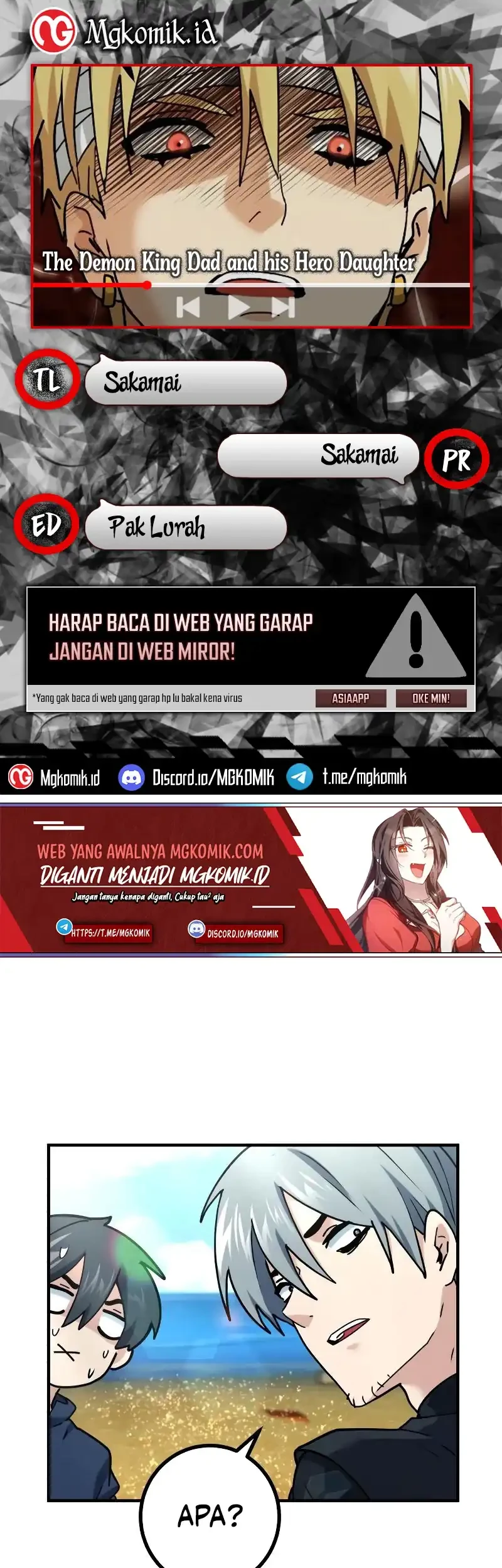 Komik The Demon King Dad and his Hero Daughter Chapter 30 gambar 1