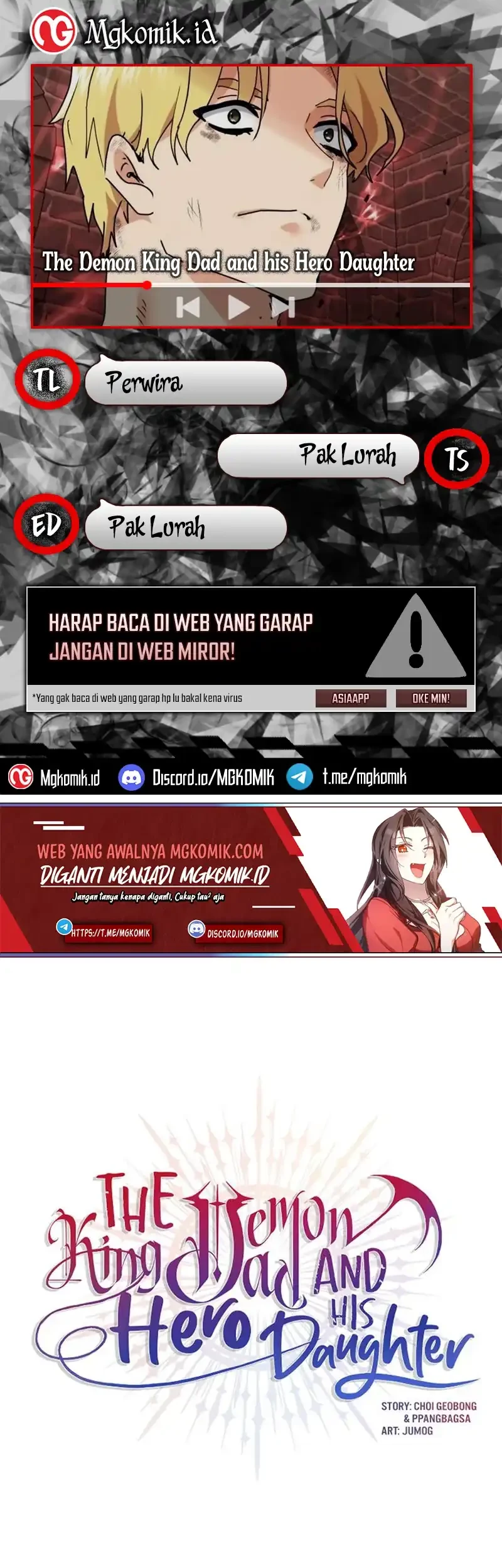 Komik The Demon King Dad and his Hero Daughter Chapter 32 gambar 1