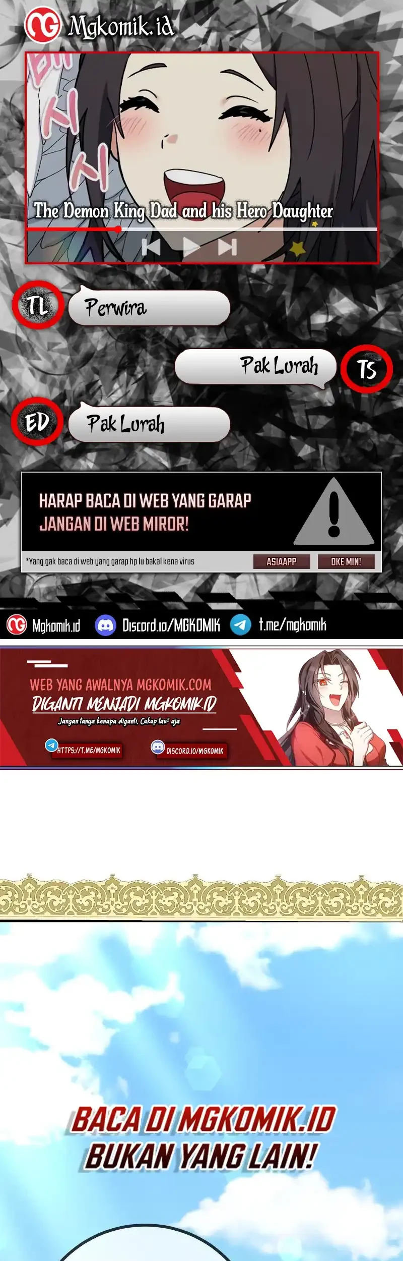 Komik The Demon King Dad and his Hero Daughter Chapter 33 gambar 1