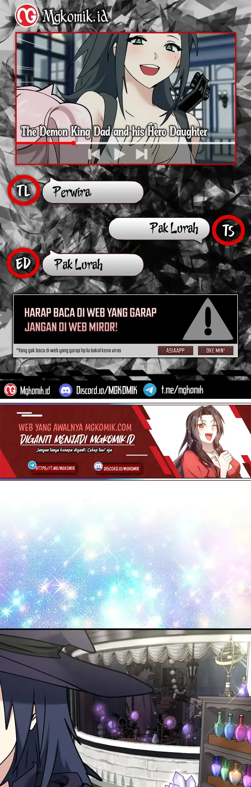 Komik The Demon King Dad and his Hero Daughter Chapter 35 gambar 1