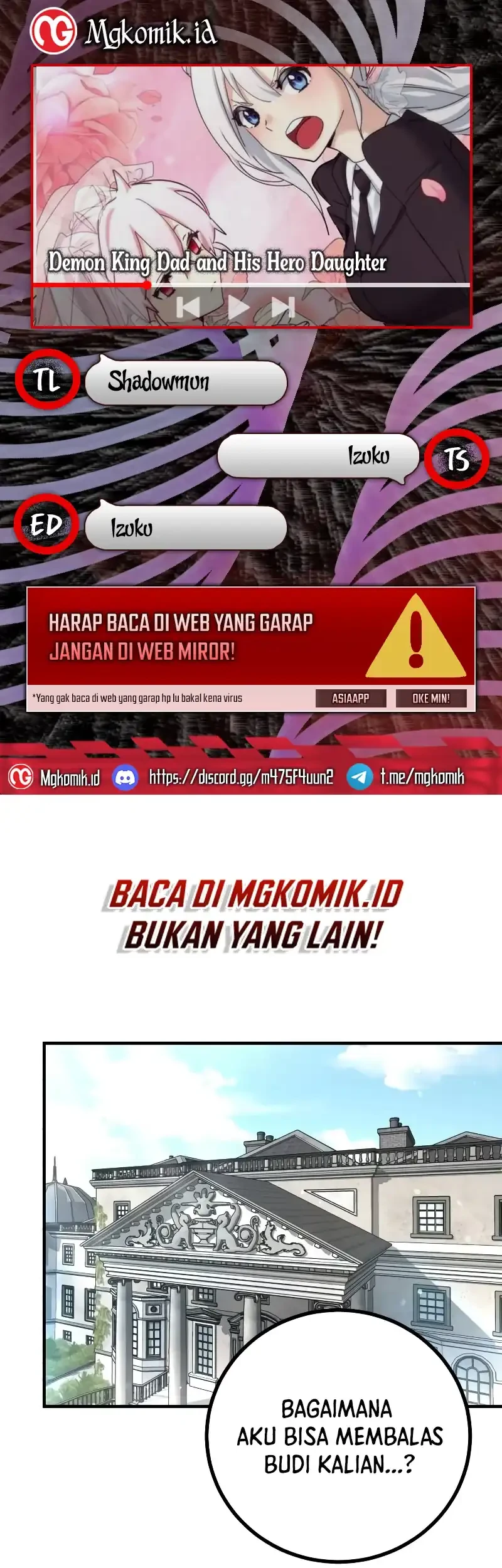 Komik The Demon King Dad and his Hero Daughter Chapter 40 gambar 1