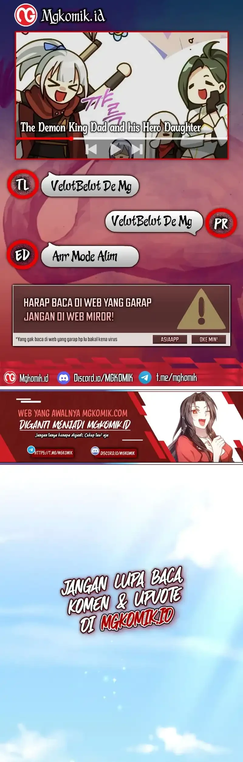 Komik The Demon King Dad and his Hero Daughter Chapter 8 gambar 1