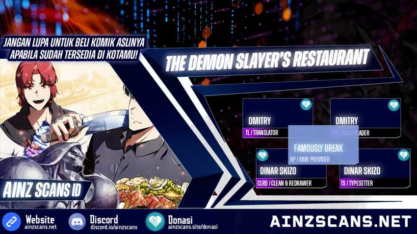 Komik The Demon Slayer’s Restaurant Chapter 3 gambar nomor 1