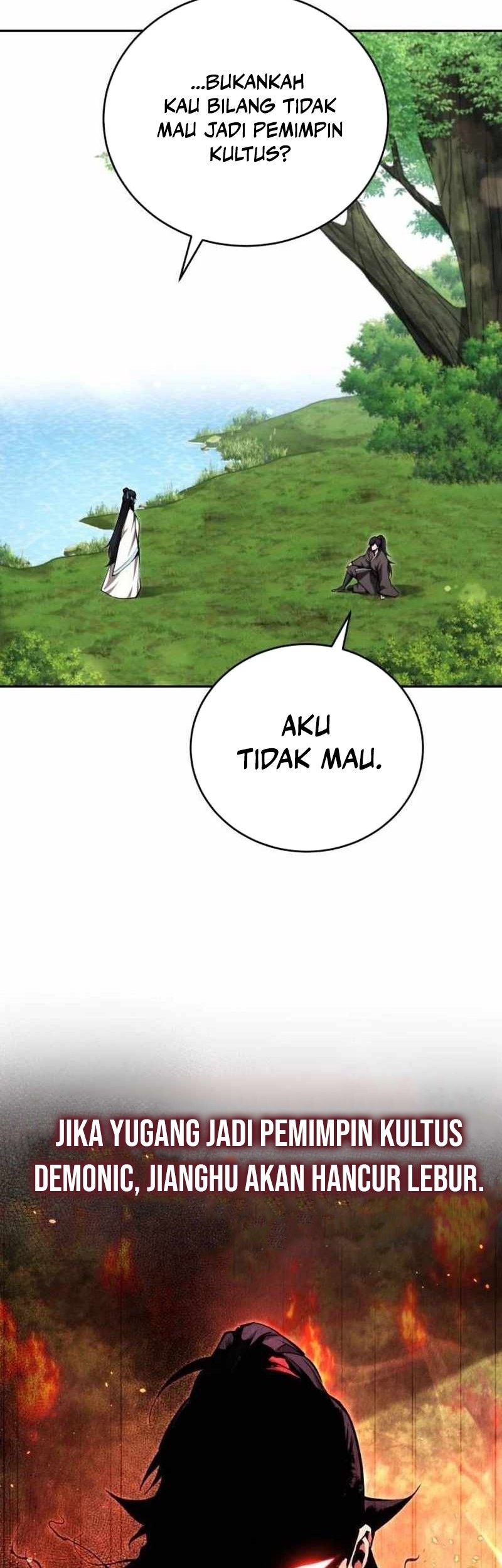 The Demonic Cult Leader Is Too Reluctant Chapter 46 Gambar 27