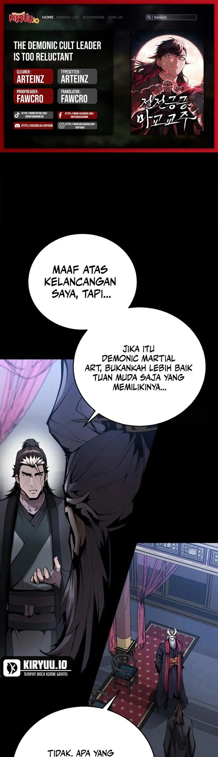Komik The Demonic Cult Leader Is Too Reluctant Chapter 61 gambar nomor 1