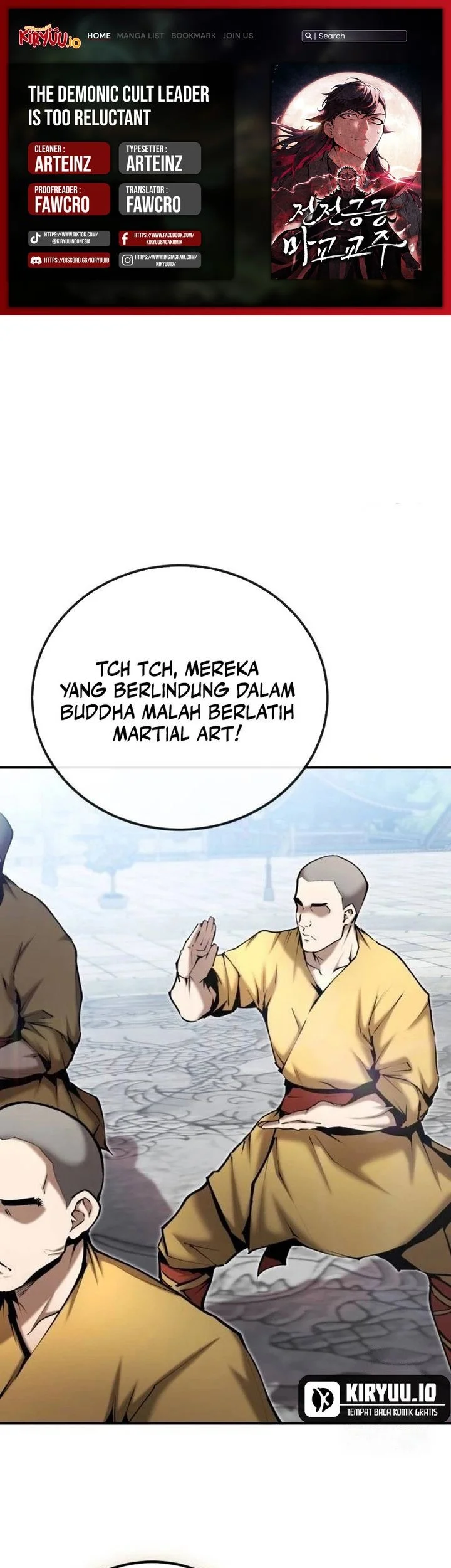 Komik The Demonic Cult Leader Is Too Reluctant Chapter 62 gambar nomor 1