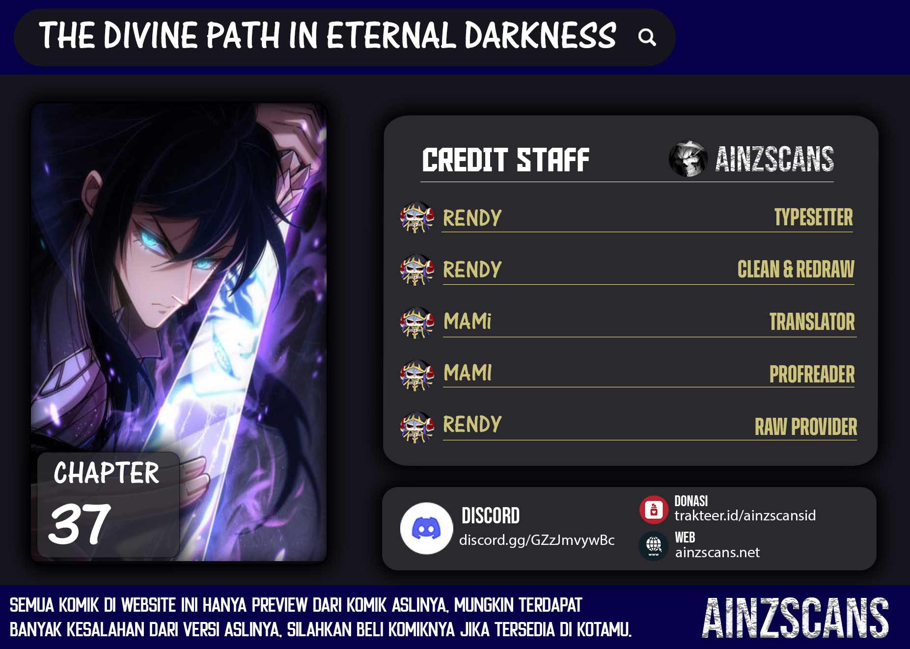 Baca Komik The Divine Path in Eternal Darkness Chapter 37 Gambar 1