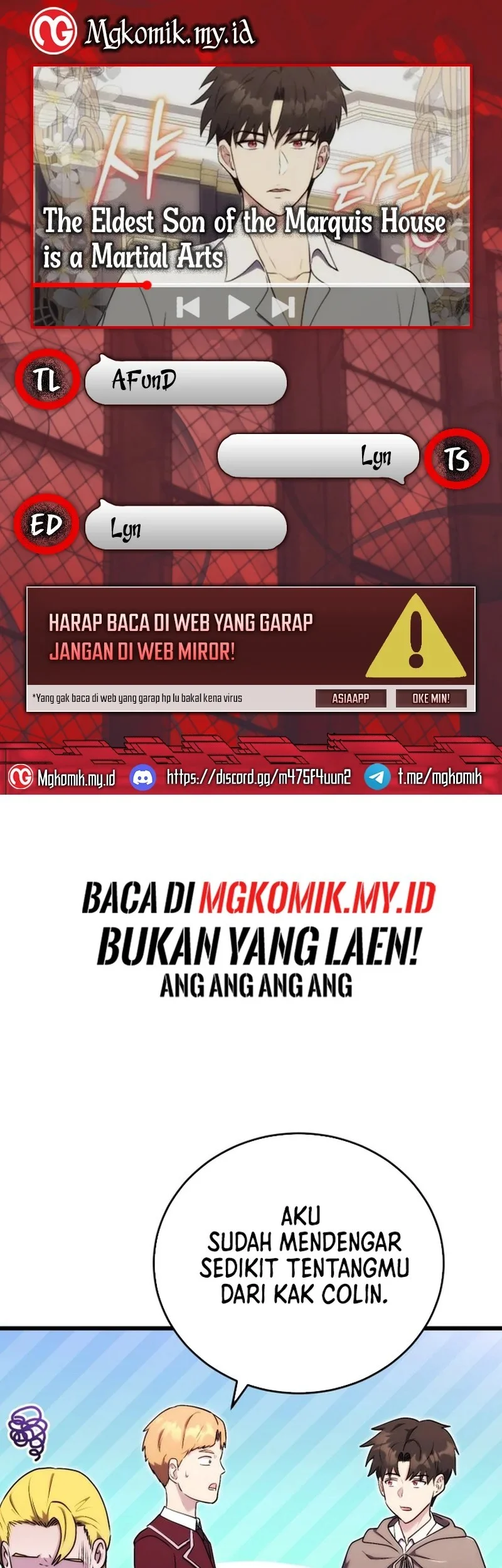 Komik The Eldest Son of the Marquis House is a Martial Artist Chapter 23 gambar nomor 1