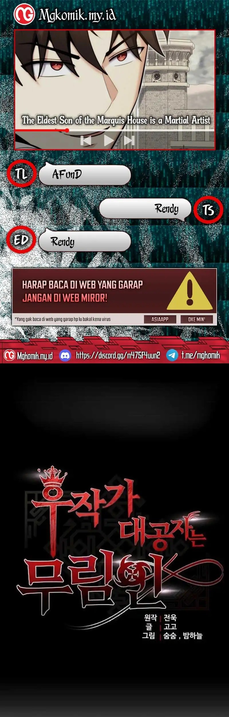 Baca Komik The Eldest Son of the Marquis House is a Martial Artist Chapter 3 Gambar 1