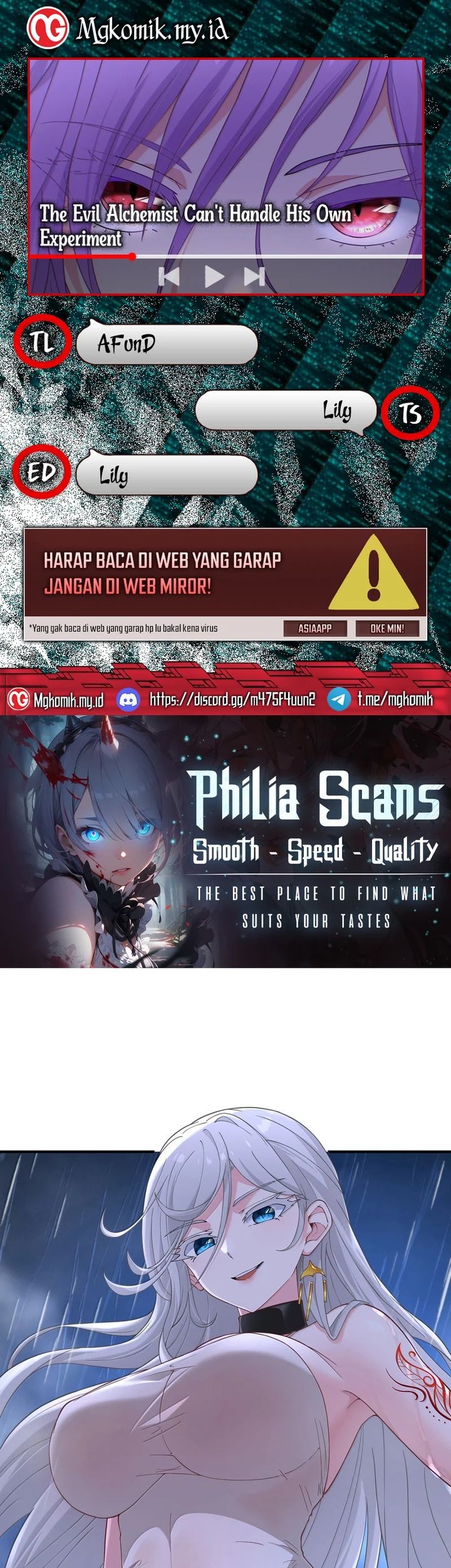 Baca Komik The Evil Alchemist Can’t Handle His Own Experiment Chapter 27 Gambar 1