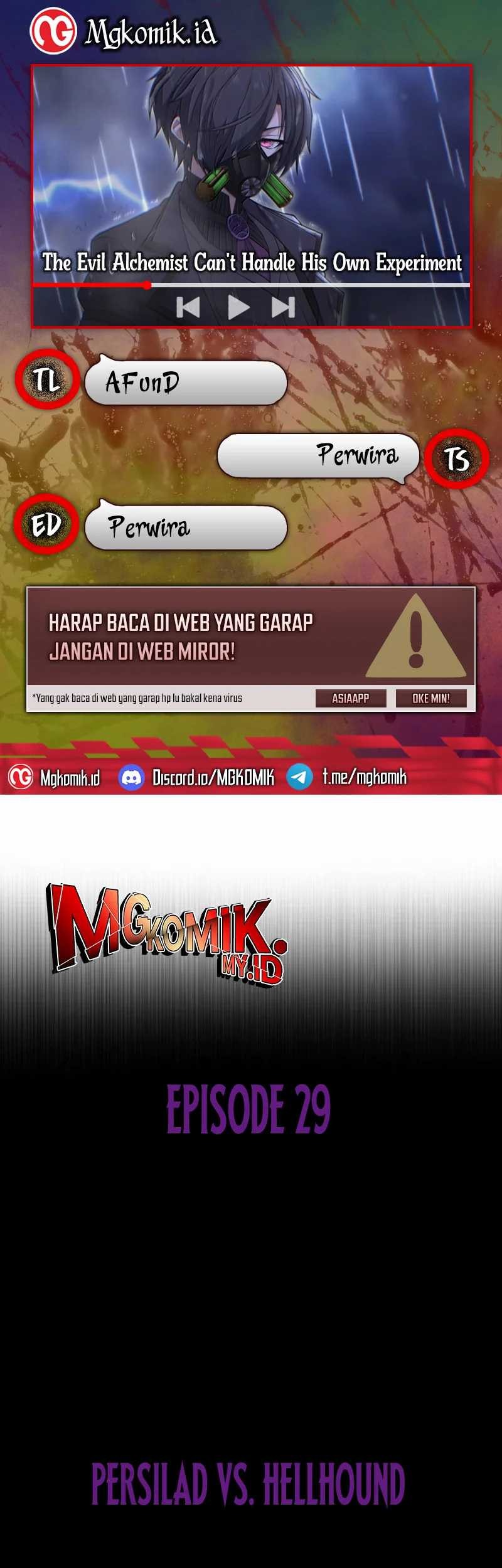 Baca Komik The Evil Alchemist Can’t Handle His Own Experiment Chapter 29 Gambar 1