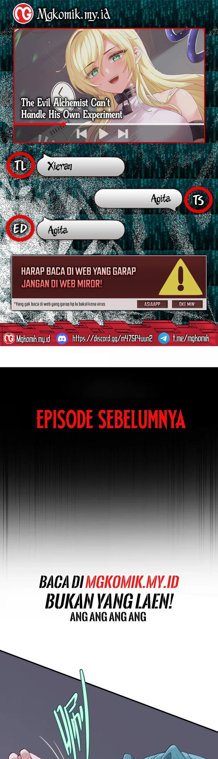 Baca Komik The Evil Alchemist Can’t Handle His Own Experiment Chapter 39 Gambar 1