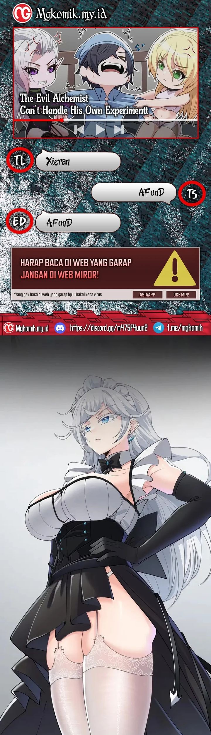 Baca Komik The Evil Alchemist Can’t Handle His Own Experiment Chapter 43 Gambar 1