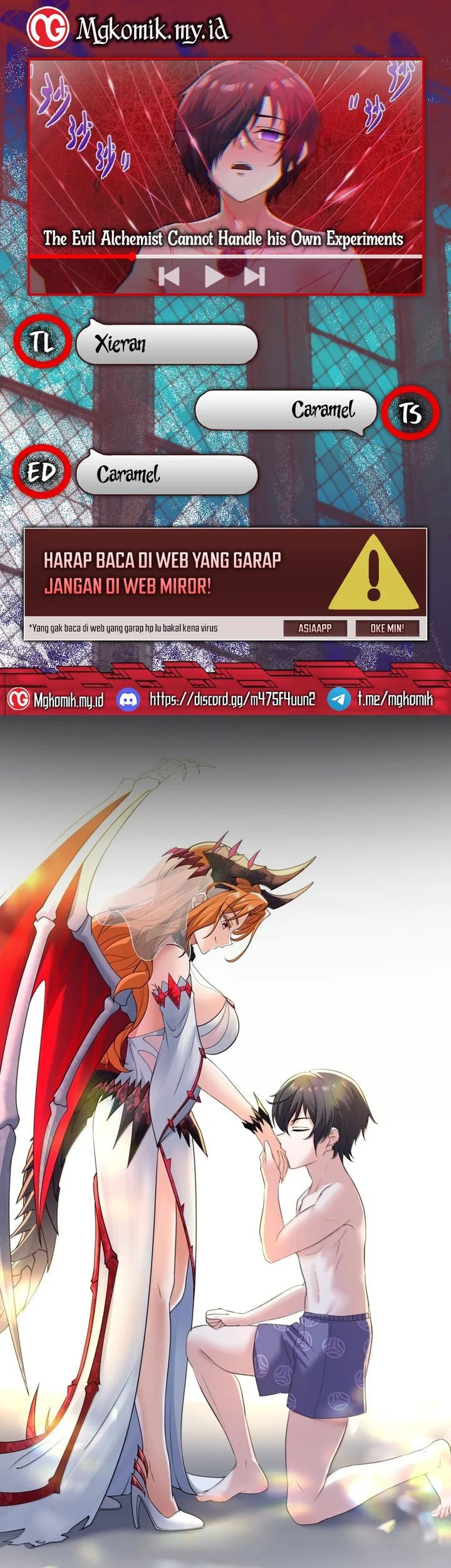 Baca Komik The Evil Alchemist Can’t Handle His Own Experiment Chapter 45 Gambar 1