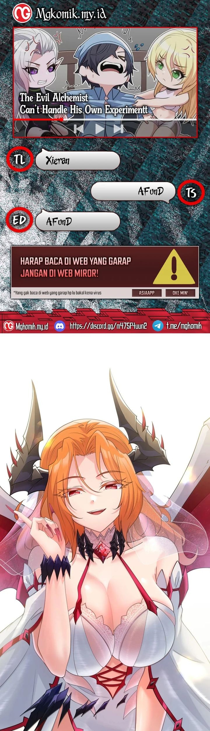 Baca Komik The Evil Alchemist Can’t Handle His Own Experiment Chapter 46 Gambar 1