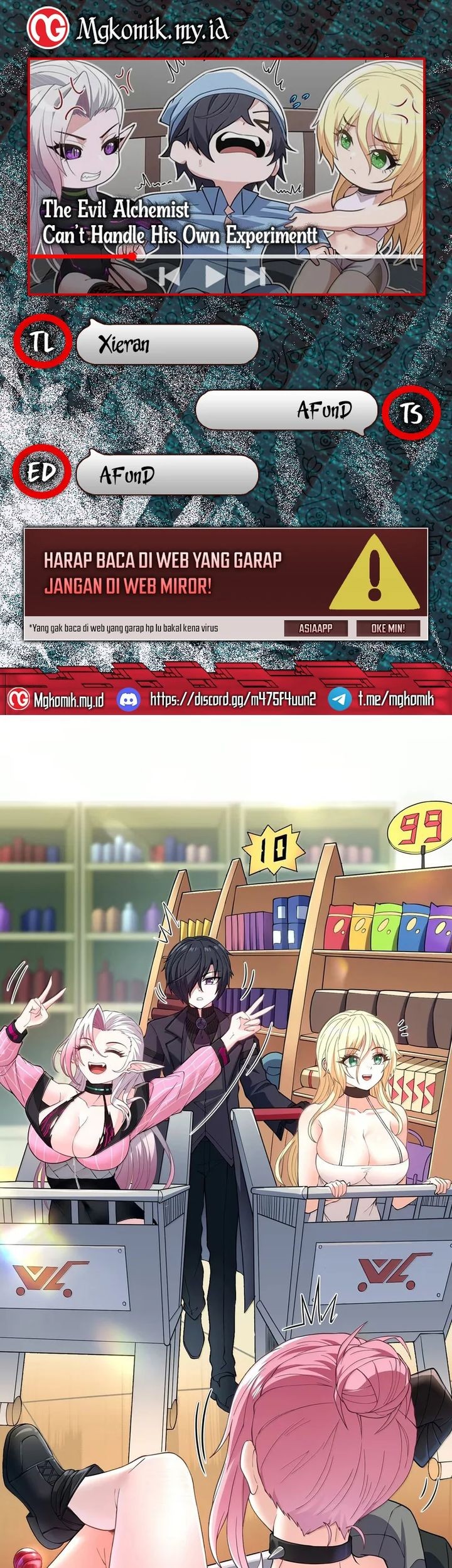 Baca Komik The Evil Alchemist Can’t Handle His Own Experiment Chapter 47 Gambar 1