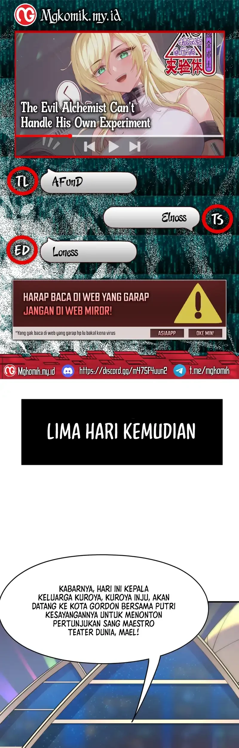 Komik The Evil Alchemist Can’t Handle His Own Experiment Chapter 57.5 gambar 1