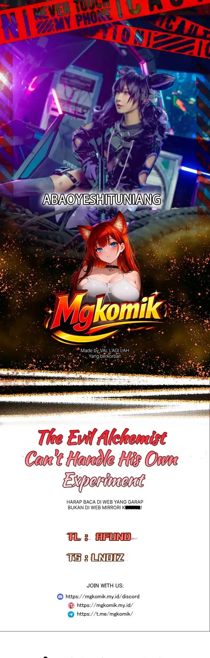 Komik The Evil Alchemist Can’t Handle His Own Experiment Chapter 72 gambar 1