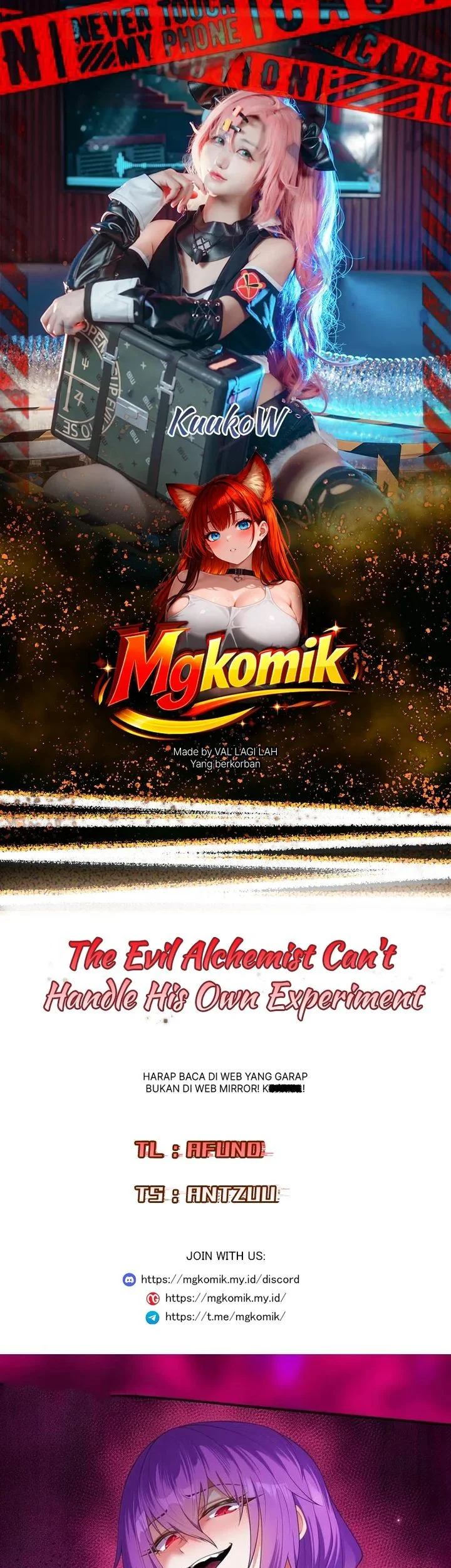 Komik The Evil Alchemist Can’t Handle His Own Experiment Chapter 75 gambar 1