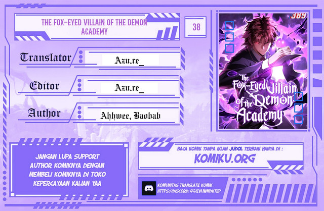 Baca Komik The Fox-Eyed Villain Of The Demon Academy Chapter 38 Gambar 1
