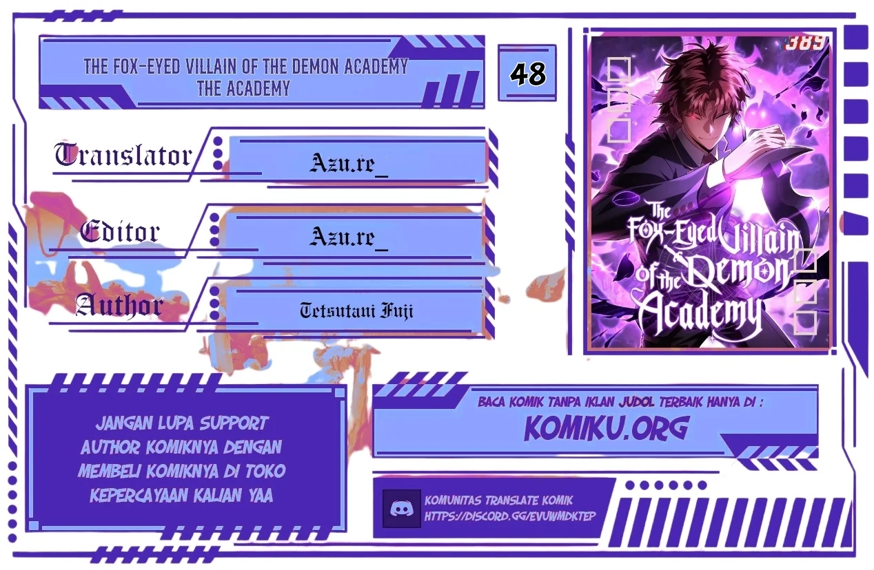 Baca Komik The Fox-Eyed Villain Of The Demon Academy Chapter 48 Gambar 1