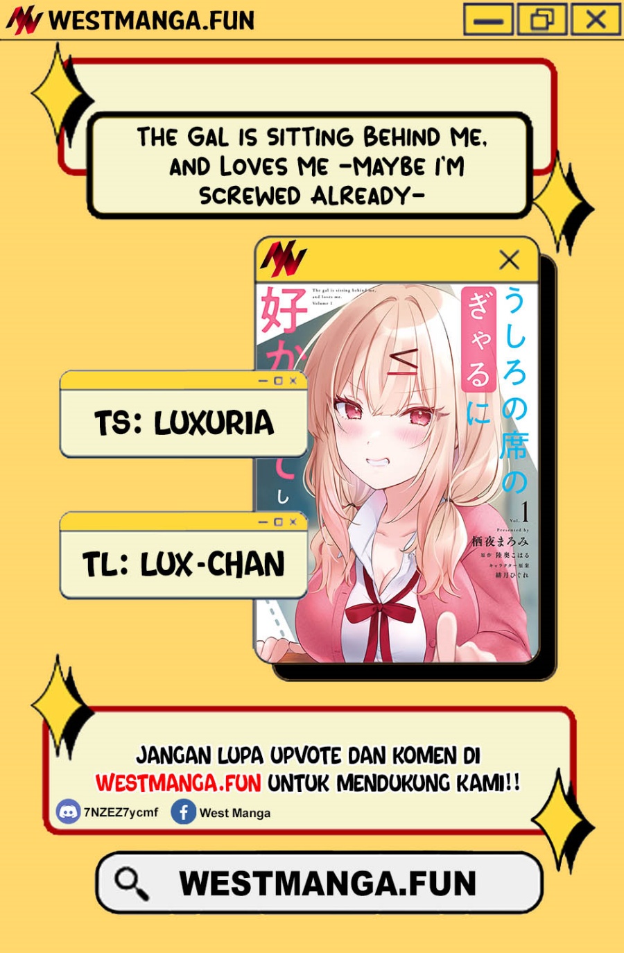 Baca Komik The Gal Sitting Behind Me Likes Me -Maybe I’m Screwed Already- Chapter 17 Gambar 1