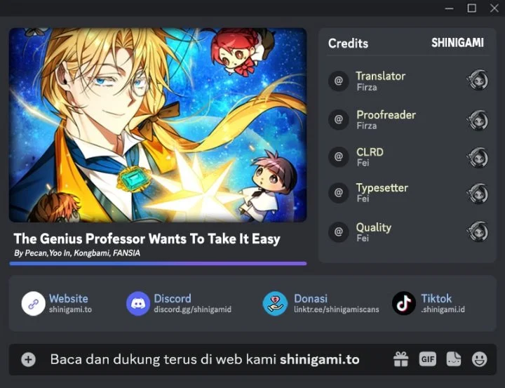 Komik The Genius Professor Wants an Easy Life Chapter 17 gambar 1