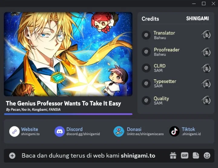 Komik The Genius Professor Wants an Easy Life Chapter 20 gambar 1