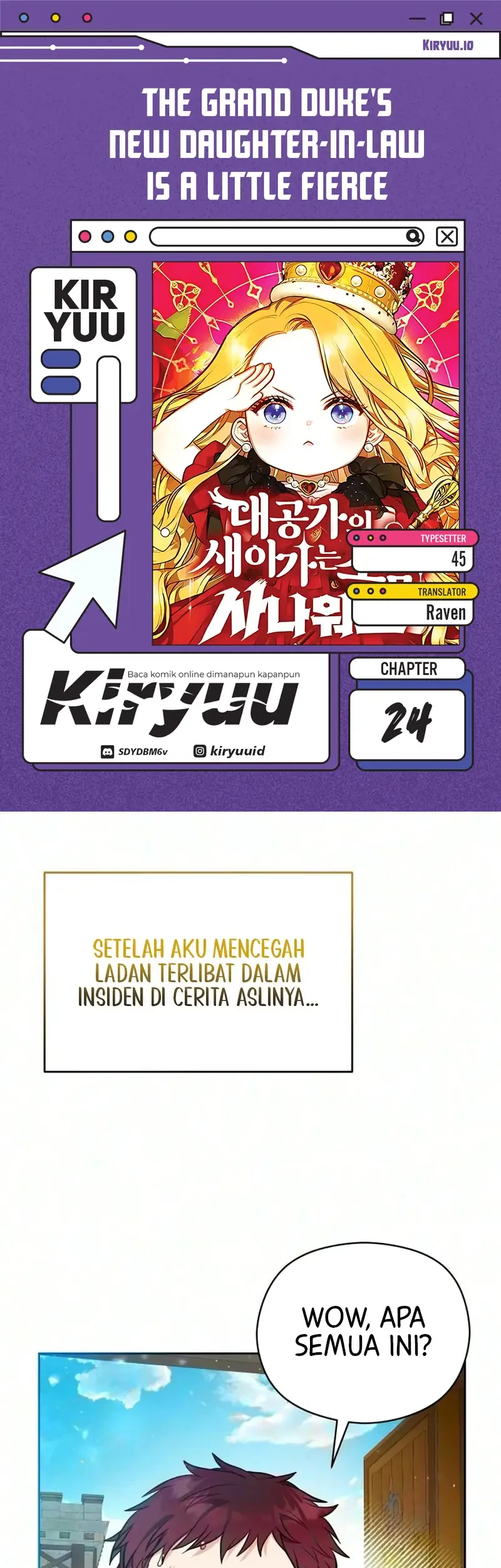 Komik The Grand Duke’s New Daughter-in-Law Is a Little Fierce Chapter 24 gambar 1