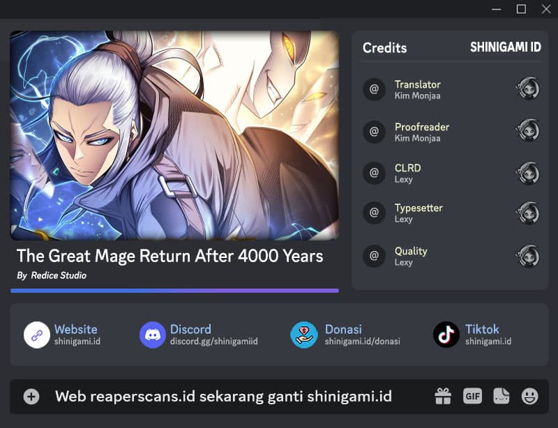 Baca Komik The Great Mage Returns After 4000 Years Chapter 159 Gambar 1