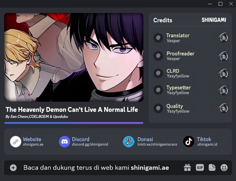 Baca Komik The Heavenly Demon Can’t Live a Normal Life Chapter 158 Gambar 1