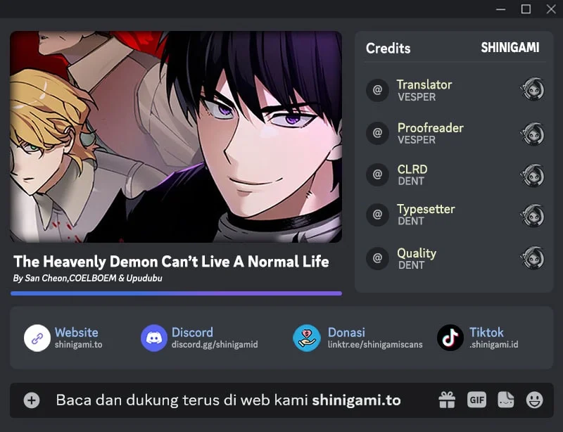 Komik The Heavenly Demon Can’t Live a Normal Life Chapter 208 gambar 1