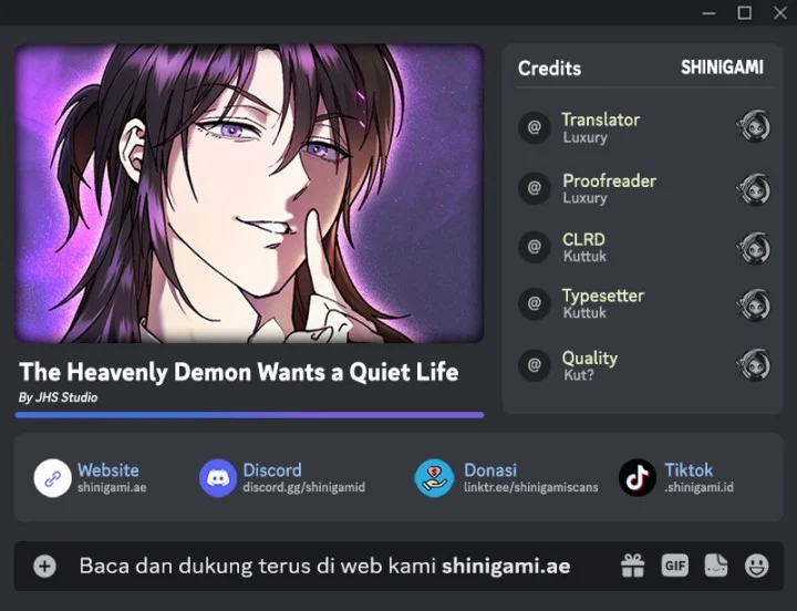 Komik The Heavenly Demon Wants A Quiet Life Chapter 1 gambar 1