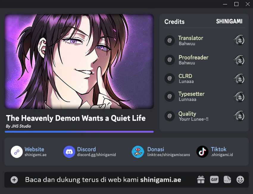 Baca Komik The Heavenly Demon Wants A Quiet Life Chapter 30 Gambar 1