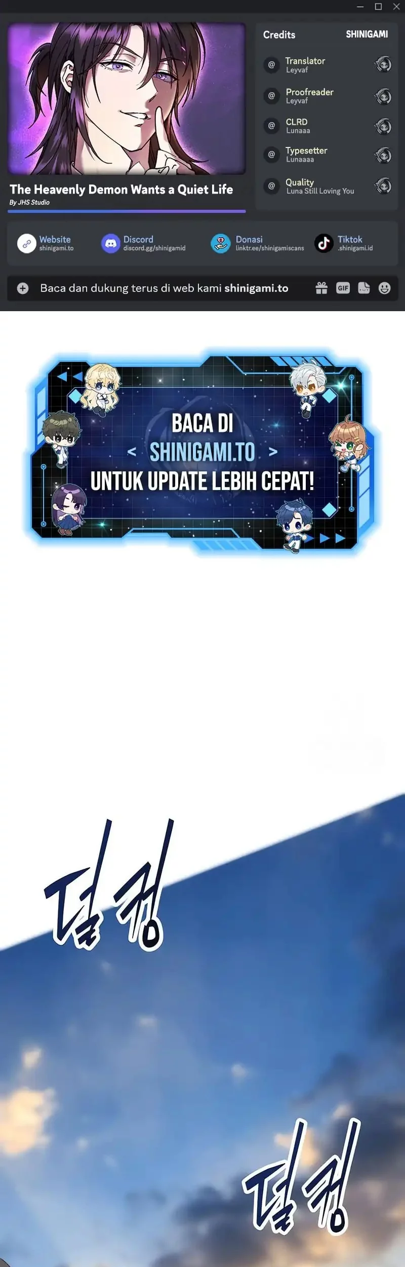 Baca Komik The Heavenly Demon Wants A Quiet Life Chapter 499 Gambar 1