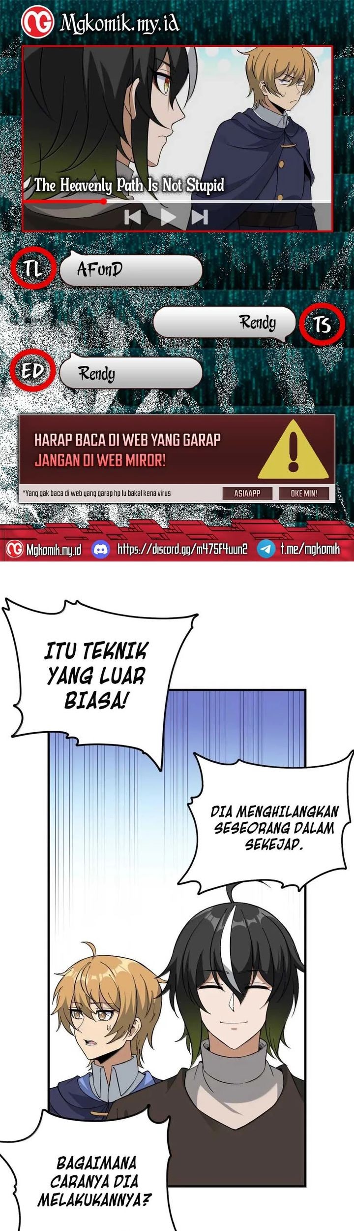 Komik The Heavenly Path Is Not Stupid Chapter 116 gambar nomor 1