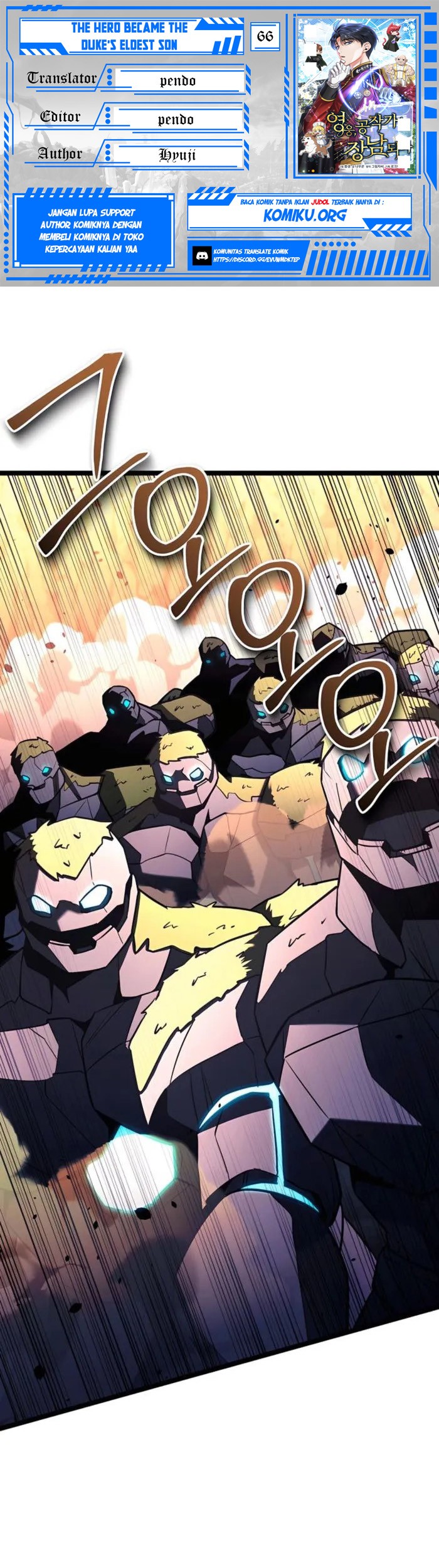 Baca Komik The Hero Became The Duke’s Eldest Son Chapter 66 Gambar 1