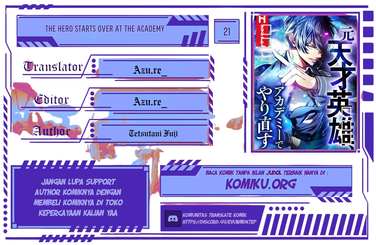 Baca Komik The Hero Starts Over at the Academy Chapter 21 Gambar 1