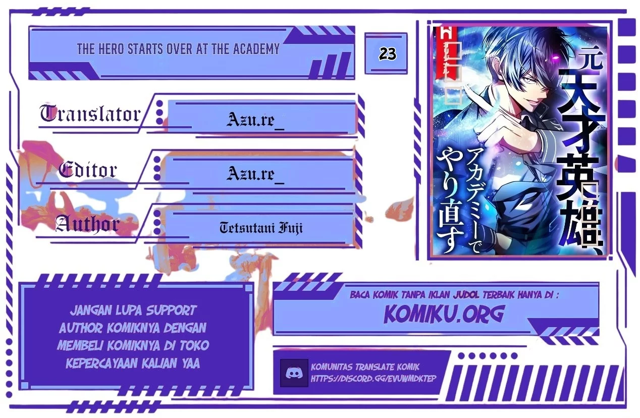Komik The Hero Starts Over at the Academy Chapter 23 gambar nomor 1