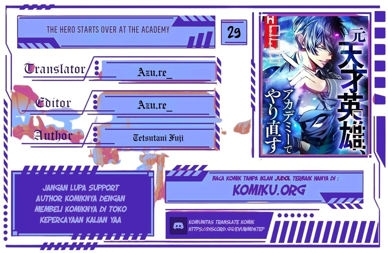 Baca Komik The Hero Starts Over at the Academy Chapter 29 Gambar 1