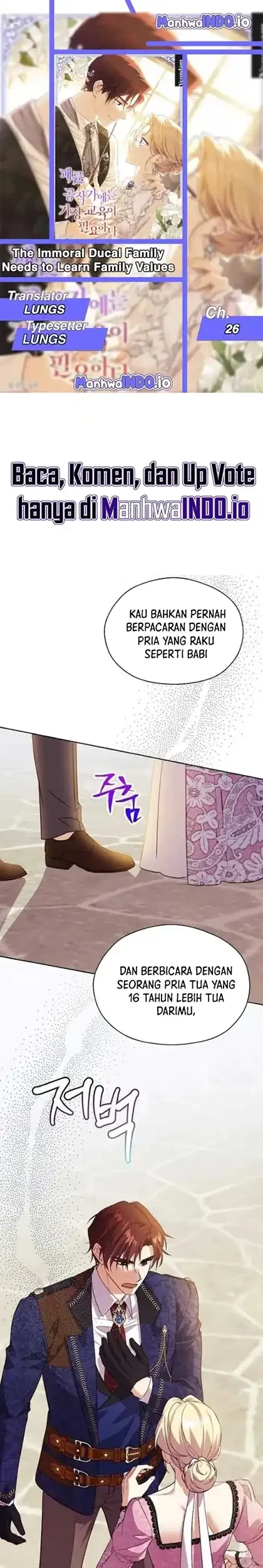 Komik The Immoral Duke Needs to Be Homeschooled Chapter 26 gambar 1
