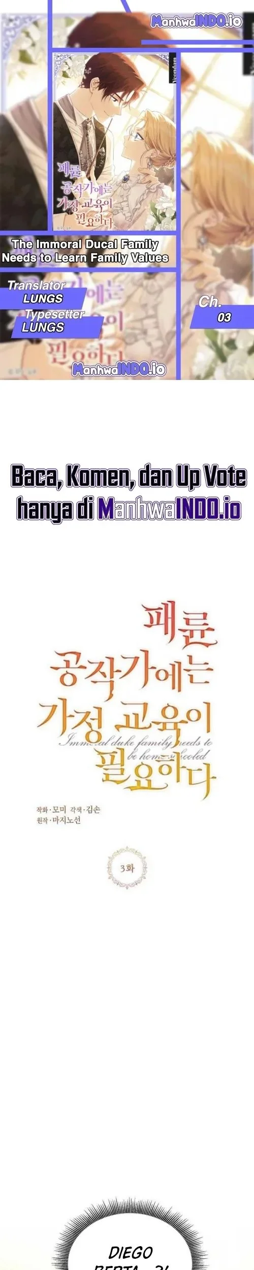 Komik The Immoral Duke Needs to Be Homeschooled Chapter 3 gambar 1